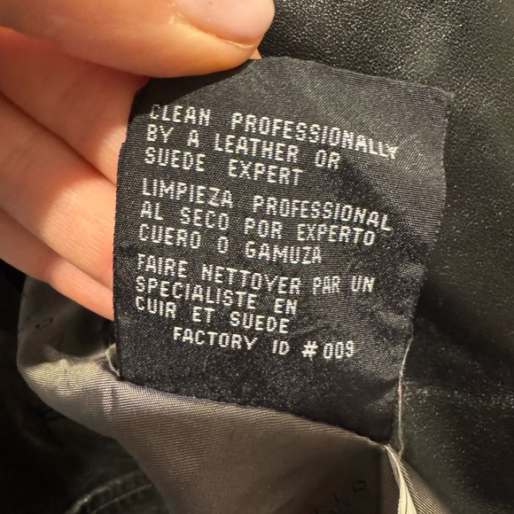 Reaction by Kenneth Cole Women's Y2K Black Leather Blazer Jacket Size M - Picture 8 of 10